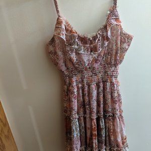 Floral Chiffon Dress L